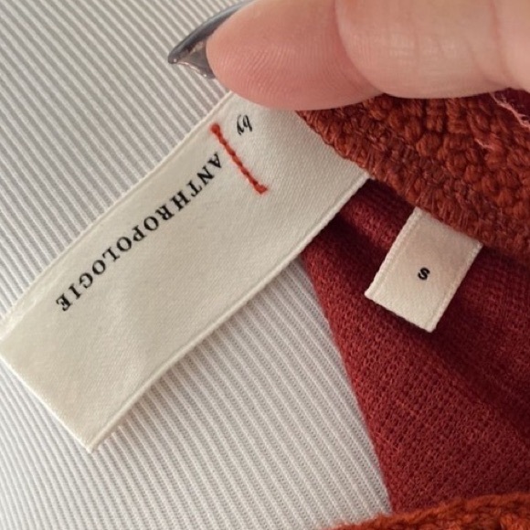 Anthropologie size small rust color sleeveless jersey dress - Picture 6 of 7